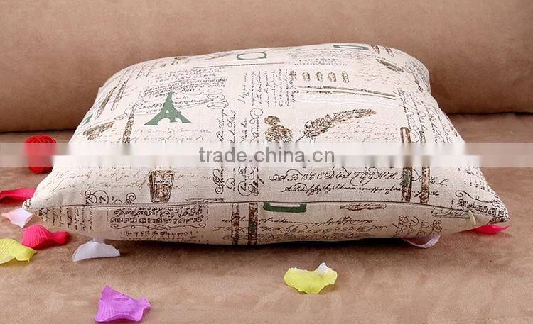 Digital Printing Motivational Pillow Cartoon English Letters Cushion Cover