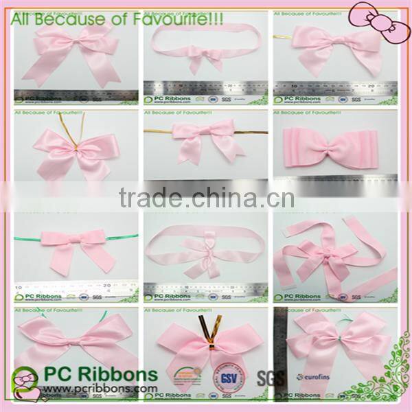 Wholesale pink ribbon bow for wedding Invitation card