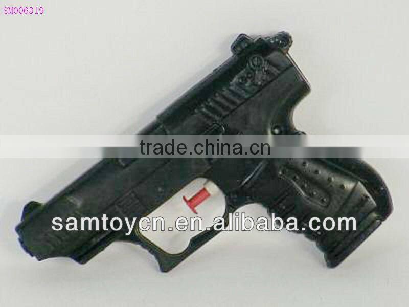 Black plastic water gun for kids