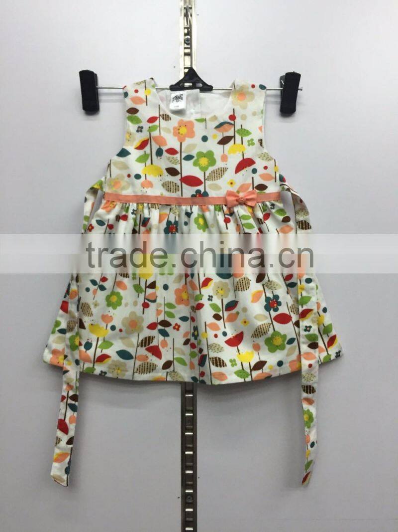 2016 baby cotton flower dress frocks designs cute little girls birthday dress