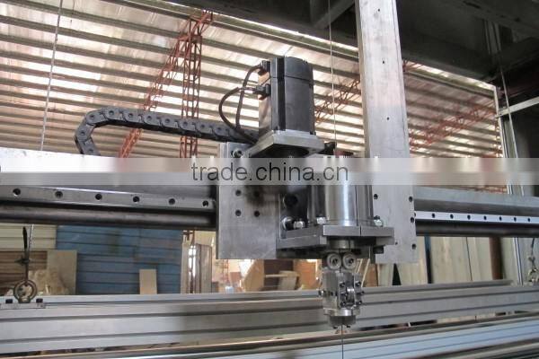 Worktable With Mesh Belt Vertical Circular Blade CNC Contour Sponge Cutting Machine