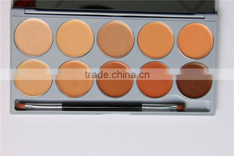 skin bleaching cream New 10 Color Concealer Foundation Cream Palette Nature Moisturizer Whitening Makeup Tools