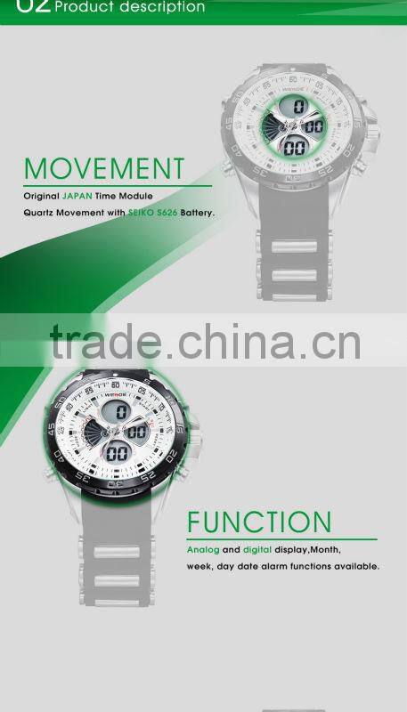 HOT SELL IN ALIBABA Stainless Steel Durable band watch male outdoor timepieces weide watch 2015