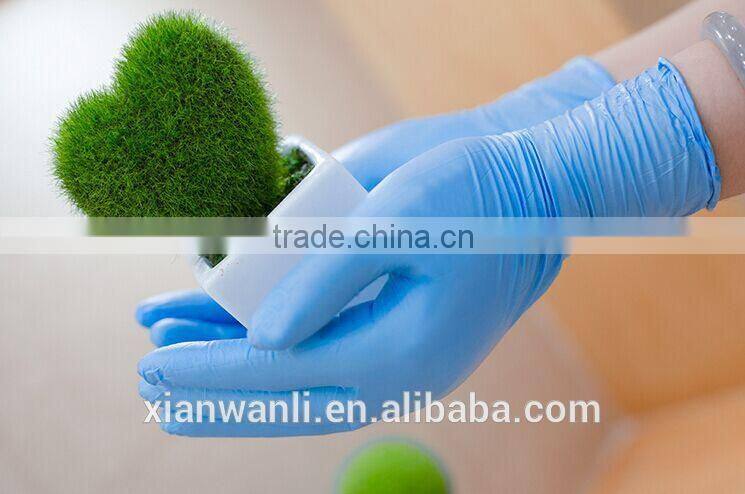 FDA Standards Blue powdered Nitrile Gloves