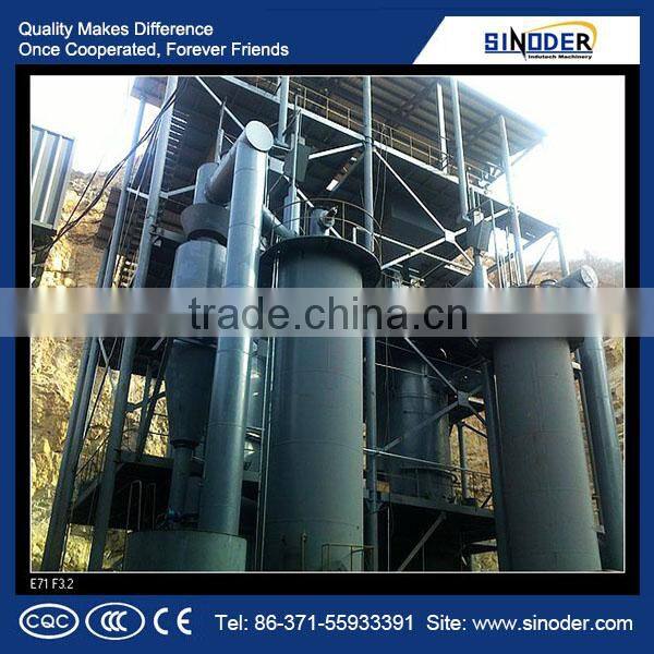 Coal gas generator uses air and vapor as the gasifying agents to produce mixed gas.