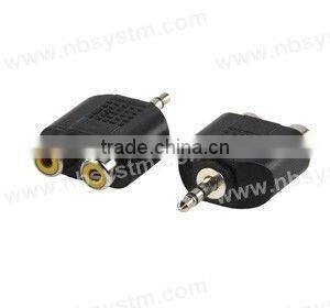 3.5mm stereo plug to 2RCA jack adaptor