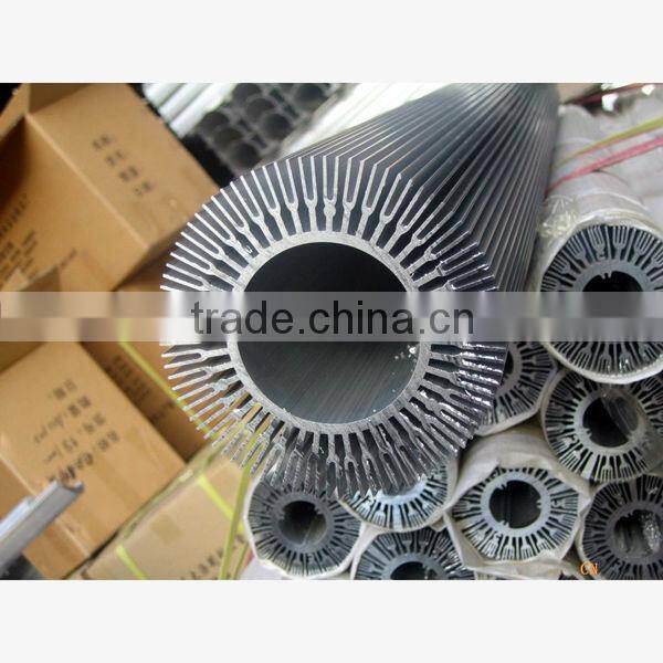 extruded aluminium profile led heat sinks/ aluminum heat sink shapes/ profiles led aluminum circular extrusion heat sink
