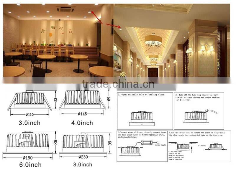 Best price downlight led wholesale opotion ceiling light COB 30w led downlight