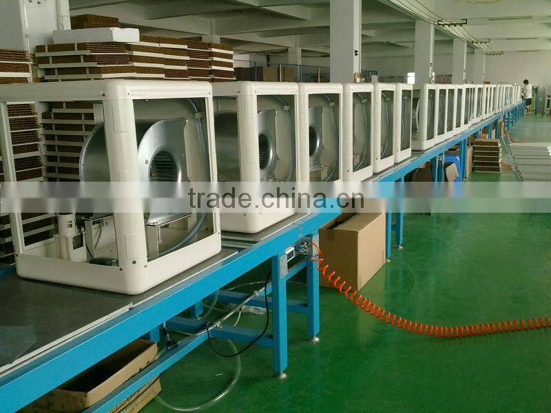 Auto swing 3000m3/h window type centrifugal air cooler