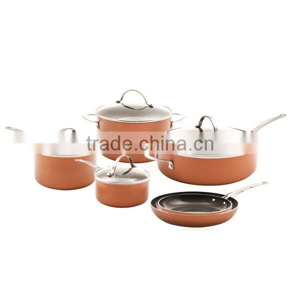 10 PCs non-stick cookware sets XJ-12618