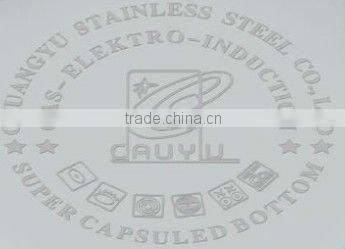 4 pcs shallow stainless steel stock with steamer