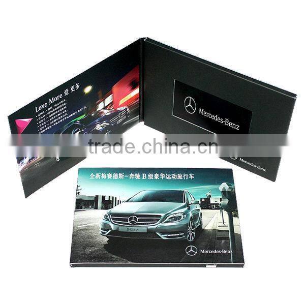 Custom printed video brochure 4.3 inch screen