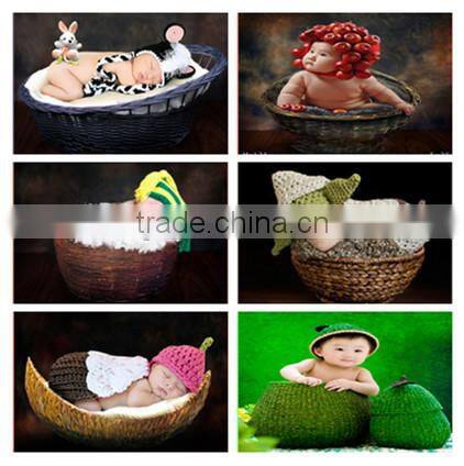 Baby photography props heart-shaped basket A full range of wholesale small animals a blanket