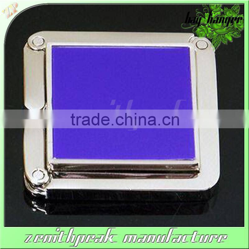 2016 High quality square folding purse hanger in blank