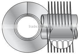 carbon steel tube with extruded aluminum fin heat exchanger