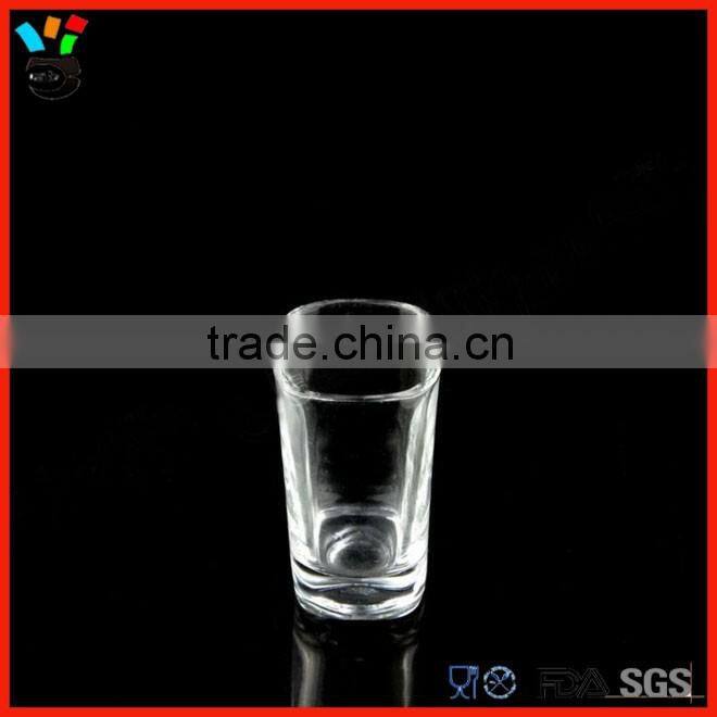 Eco-Friendly Feature & Glass Drinkware Type Elegant Glass Square Mini Cube 40ml Clear Tasting Shot Glass