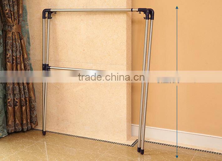 Racks landing folding retractable stainless steel double pole X type