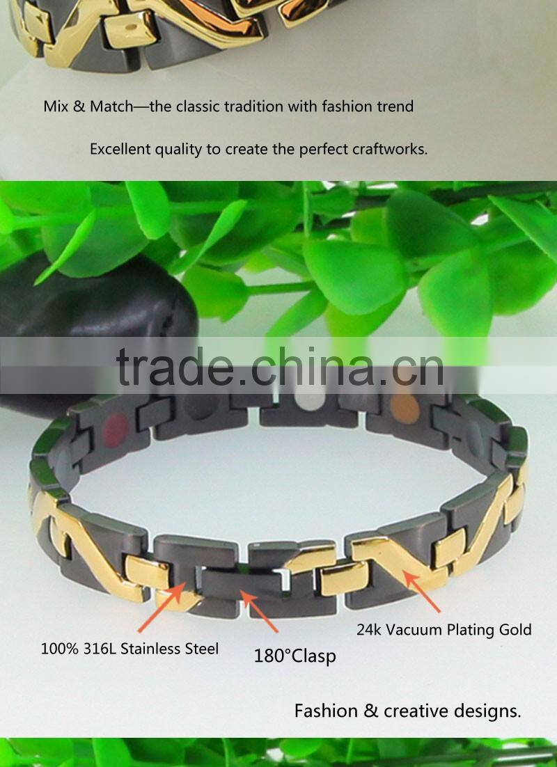 Health Bracelets & Bangles Magnetic Power Charm Bracelet Jewelry For Man