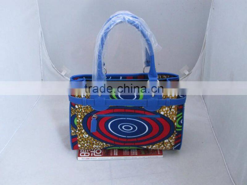 2016 new products African wax print fabric handbags for women
