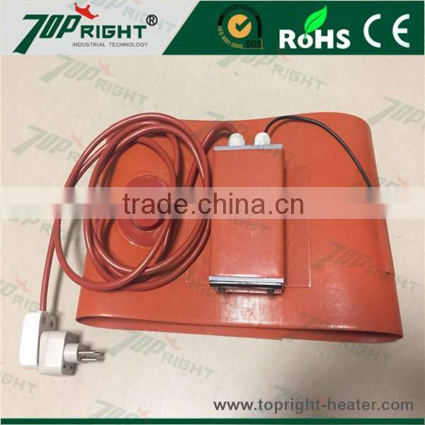 220v Silicone rubber heating element silicone rubber heat blanket with adjusted thermostat