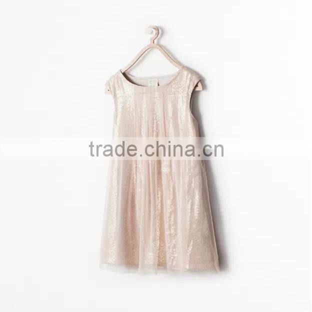 fashion sequins simple casual dresses for girls 10 years