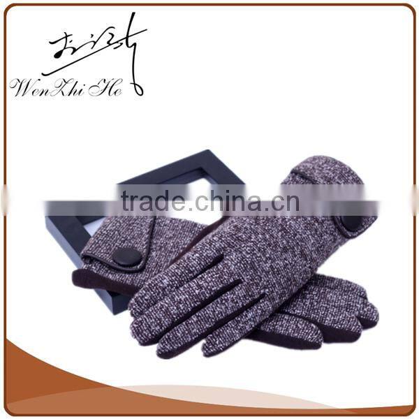 2016 Snow Flowers Women Touch Screen Gloves Cashmere