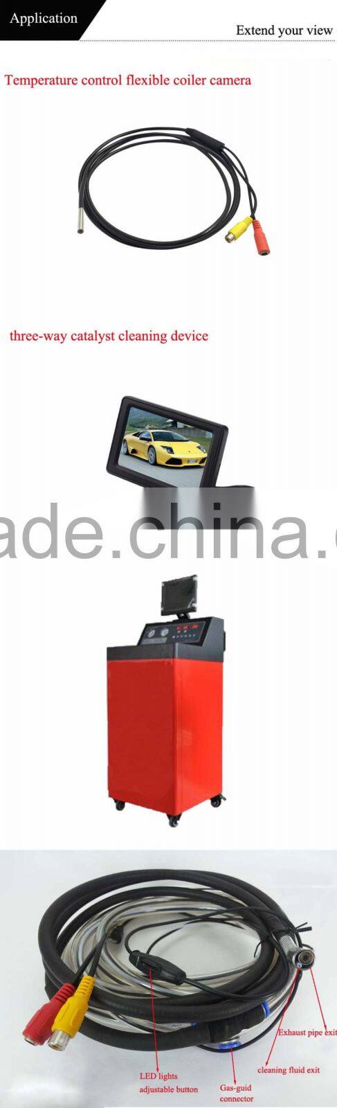 waterproof 2 meter flexible tube video camera for automobile a/c cleaning