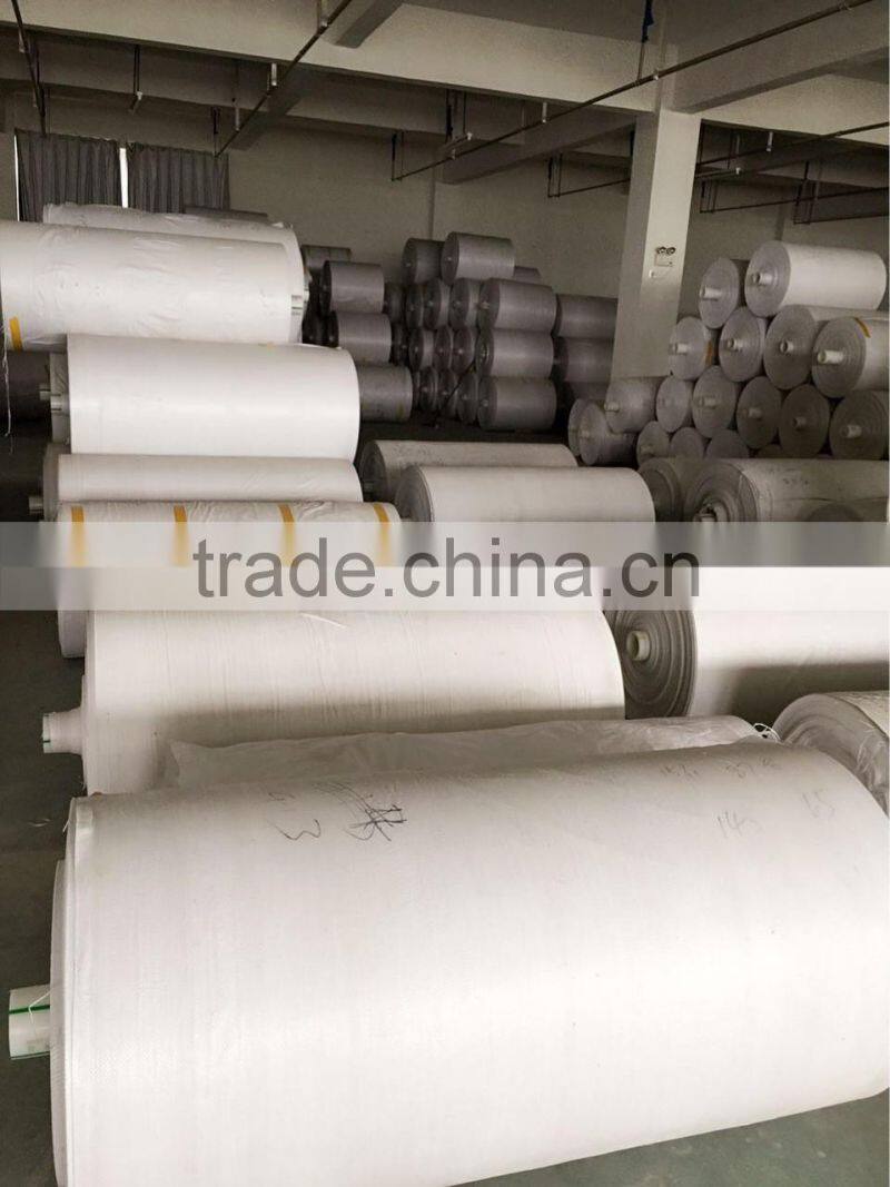 polypropylene woven sack roll/pp woven fabric roll for flour,rice,materials,sugar packing