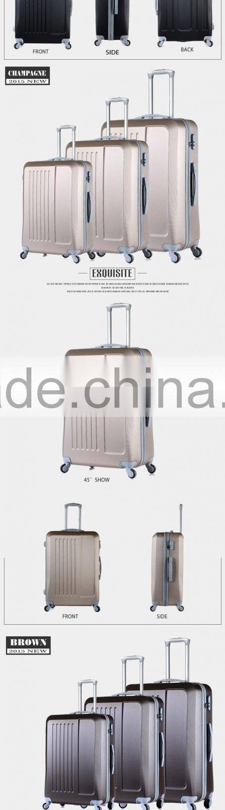 PC,ABS + PC Material color printing trolley luggage