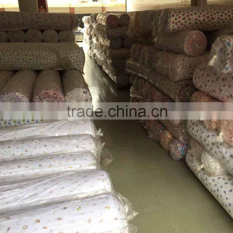 100% bamboo 100% spun polyester single jersey knitted fabric