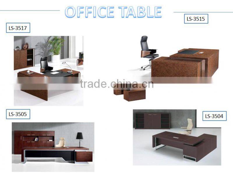 LS-3331 Director office furniture table design,MDF big size office table specifications
