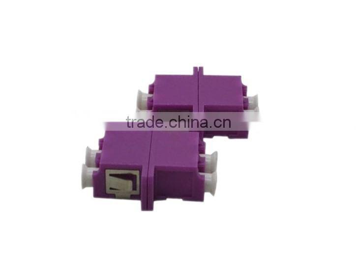 3D test pass 10G duplex om4 lc fiber optic adapter/OM4 optical fiber adaptor/OM4 duplex fiber lc coupler