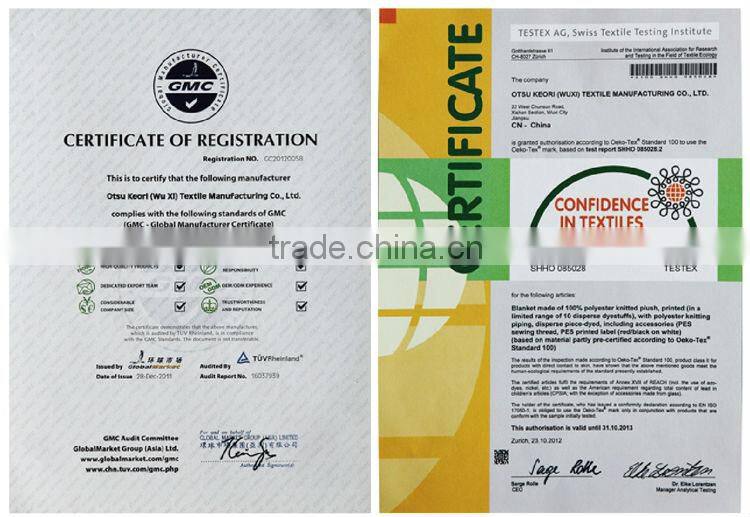 100%polyester Bear Miki Mouse blanket