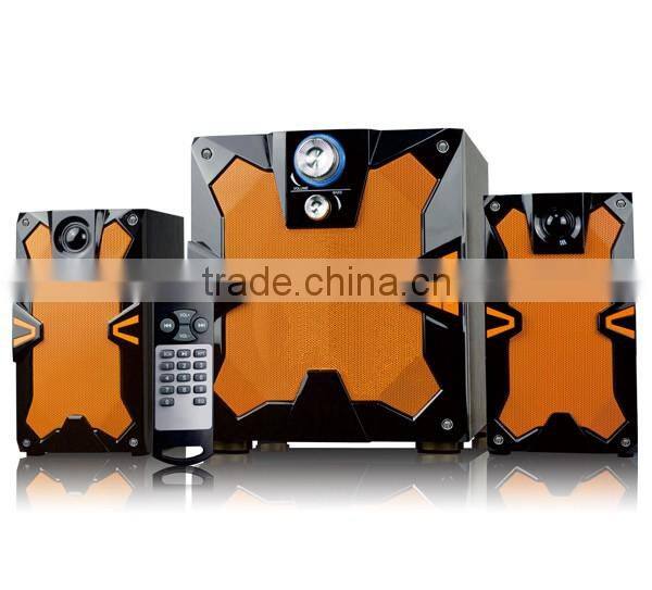 2016 China shenzhen creative 2.1 active wooden portable multimedia speaker with AC plug