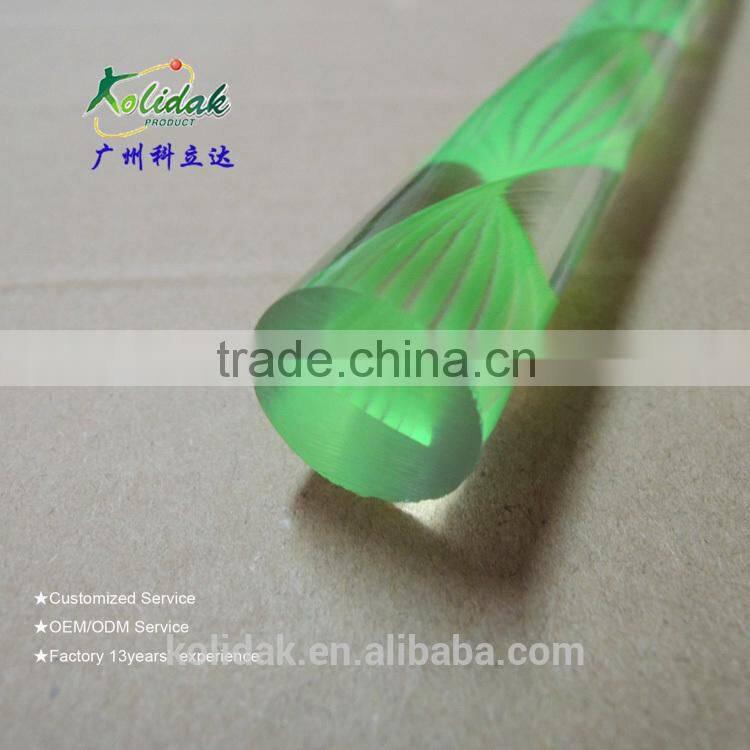 PMMA stick /clear line plexiglass rod /Twisted grain rod