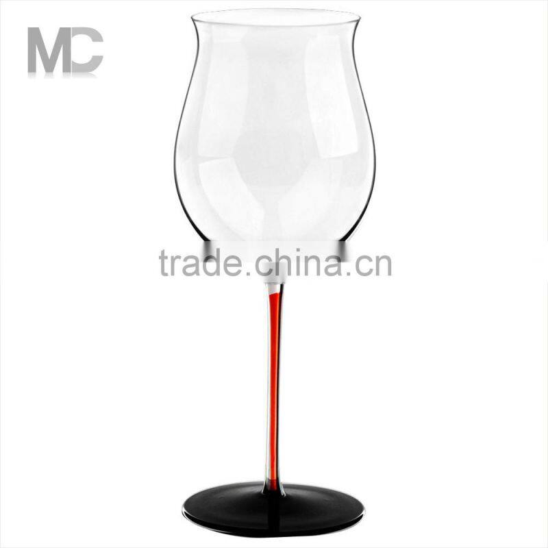Decorated Clear Crystal Wine Glass for Wedding and Events