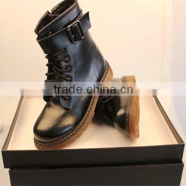 Cheap price fashion stylish martin boots high quality military leather boots