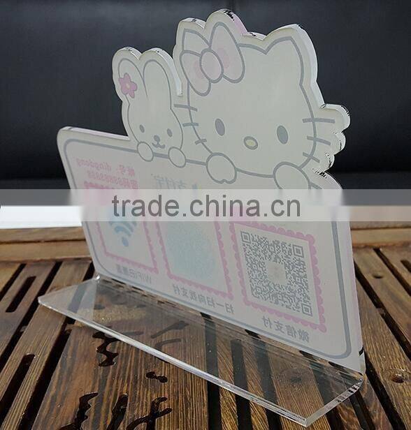 skill-screen acrylic table top nameplate display stand