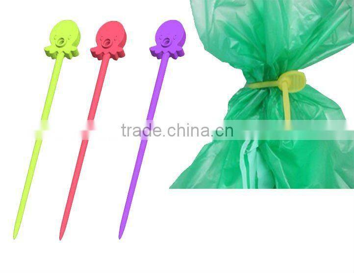 SET 6 Stretch N' Twist Silicone Bag Ties