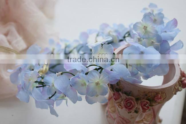 Blue Flower Head Wreath Garland For Wedding Prom Party And Christmas Decoration