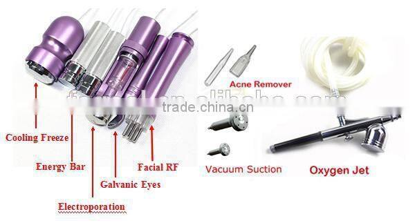 new products 2015 7 in 1 microdermabrasion galvanic Skin Care beauty facial Machine made in china