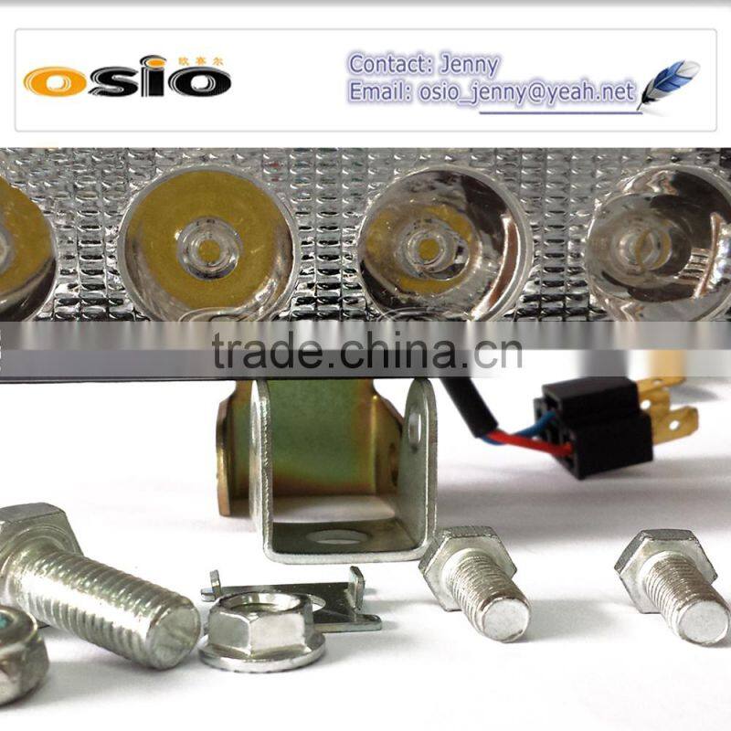 5 inch Square 15LEDs Headlight with lens 8V-36V 45W High Power Auto Lamp LED LIGHT