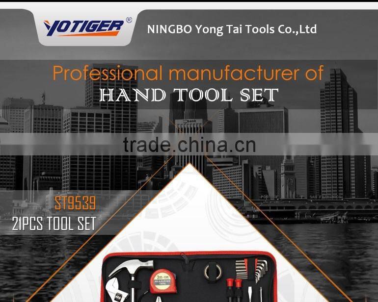 21pcs Hand Tools Names Home Use Tool Set Bag, Free Sample Hand Tools