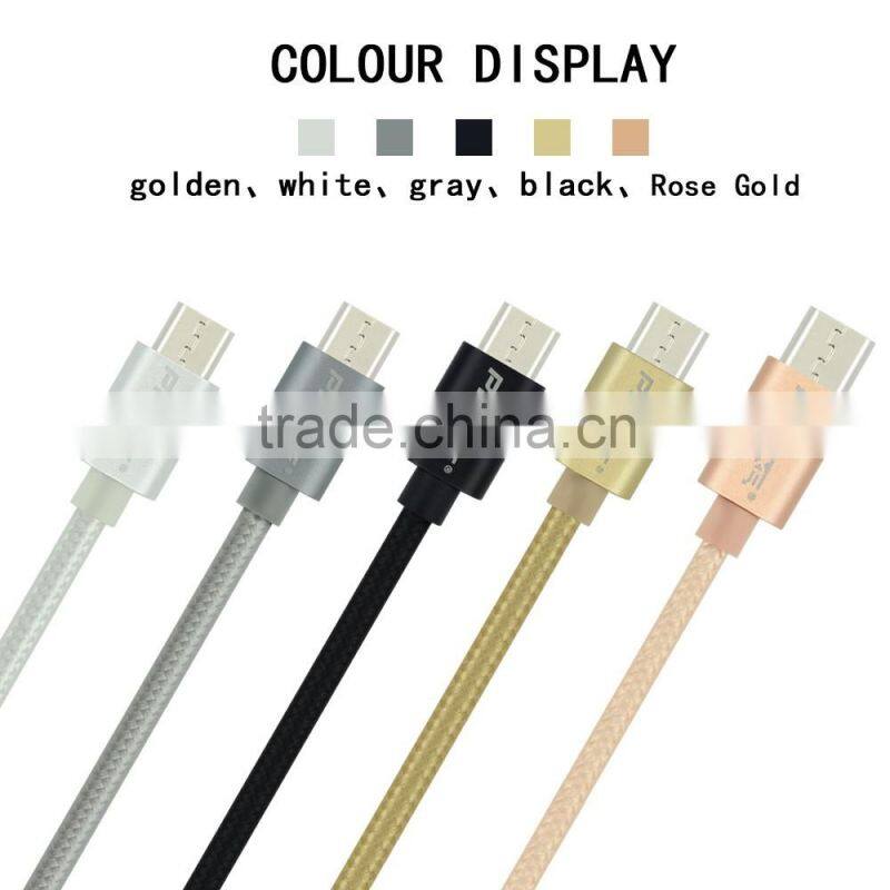 Hot new products 2016 fast charging braided usb micro cable for all mobile phone cable