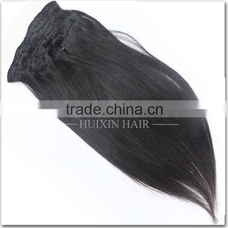 Silky Straight Wave Bohemian Remy Clip In Human Hair Extensions For Wholesales