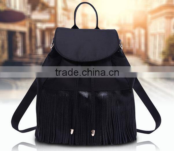 2016 Latest design young women ladies girls fashionable trendy backpack bag