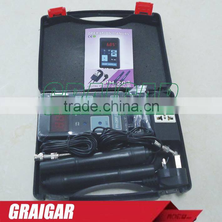 PH-203 Digital pH Controller,ORP Controller, ph tester, ph meter