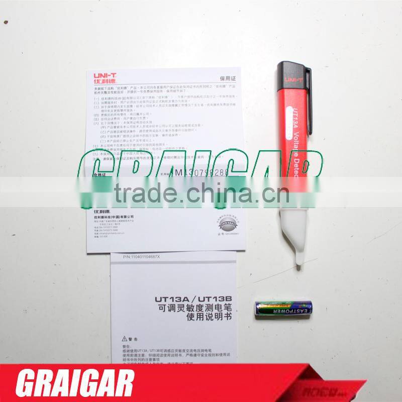 AC Voltage Detectors UNI -T UT13B digital voltage tester Test Pen 50V ~ 1000 V Frequency Test Voltimetro Tester Voltmeter