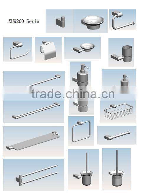 Simple and fashionable bathroom accessories wall-mounted chrome plated brass soap basket