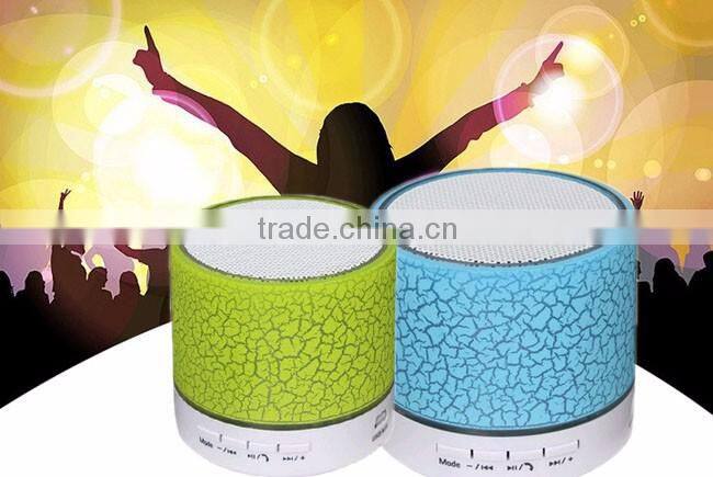 LED Portable Mini Bluetooth Speakers Wireless Smart Hands Free Speaker With FM Radio Support SD Card For iPhone Samsung A9